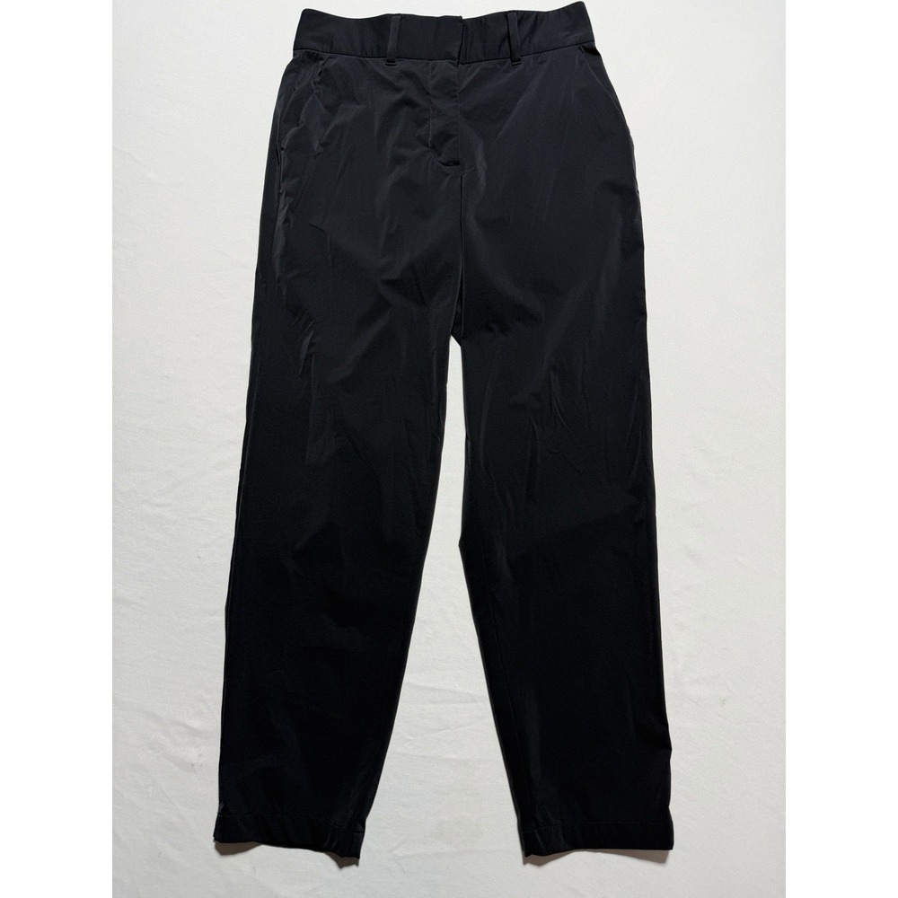 Nike Dri-FIT Tour Women's Golf Pants M Black Stretch Nylon Flat Front FD5607
